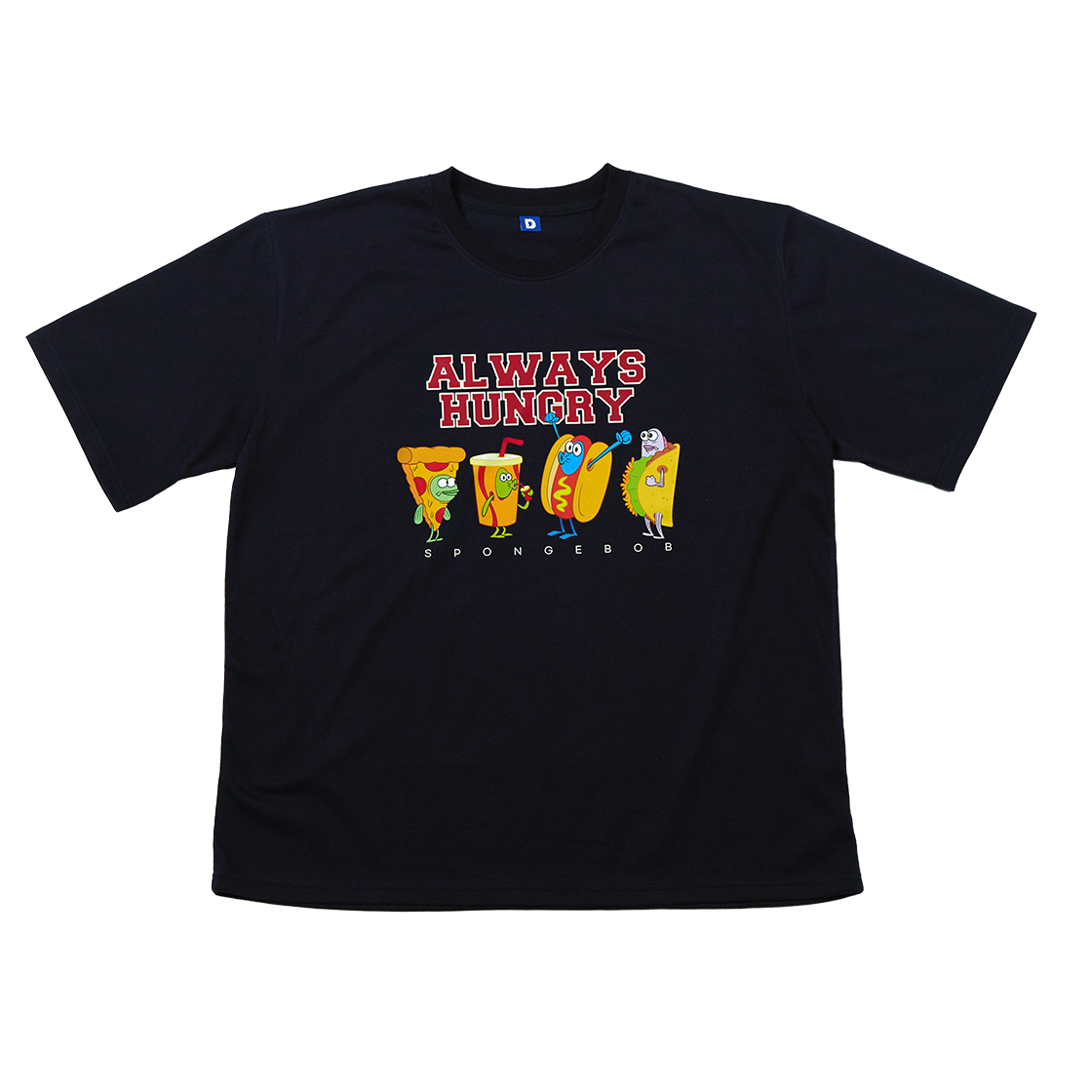 댄꼼마 x 스폰지밥 비키니시티 먹방 코스튬 주민들 반팔 티셔츠(DANCOMMA x SpongeBob SquarePants Bikini Bottom Residents Mukbang Costume Short Sleeve T-Shirt)