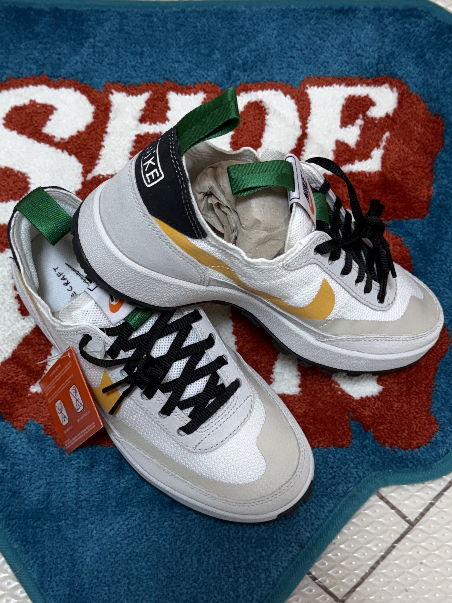 Nike x Tom Sachs General Purpose Shoe Pine Green University Gold 착용 스타일 - 1