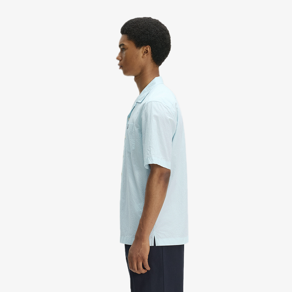 프레드페리 시어서커 리비어 칼라 셔츠 라이트아이스(Fred Perry Seersucker Revere Collar Shirt Light Ice) - 2