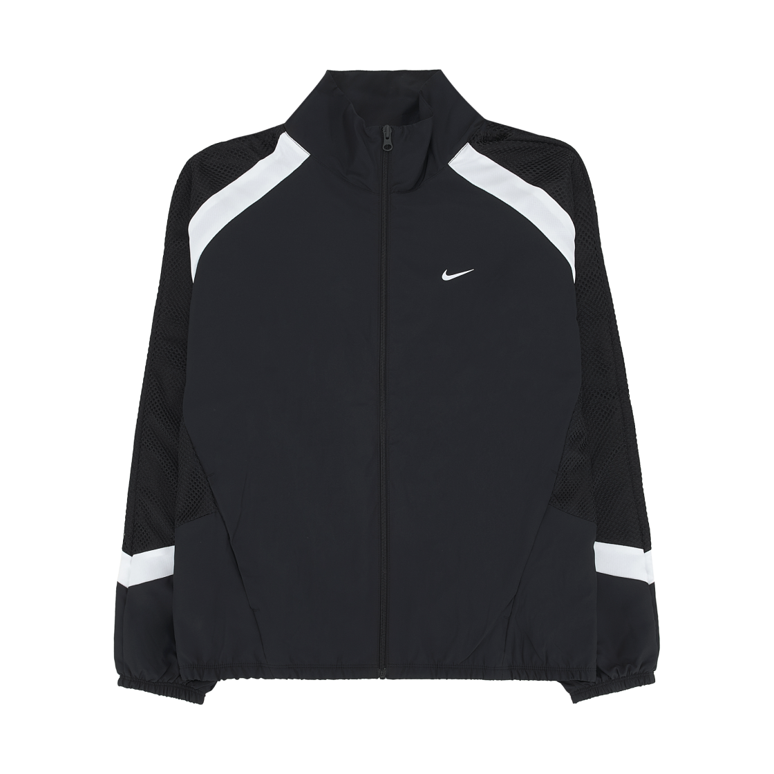 나이키 아이콘 우븐 베스킷볼 자켓 블랙 화이트 - 아시아(Nike Icon Woven Basketball Jacket Black White - Asia)