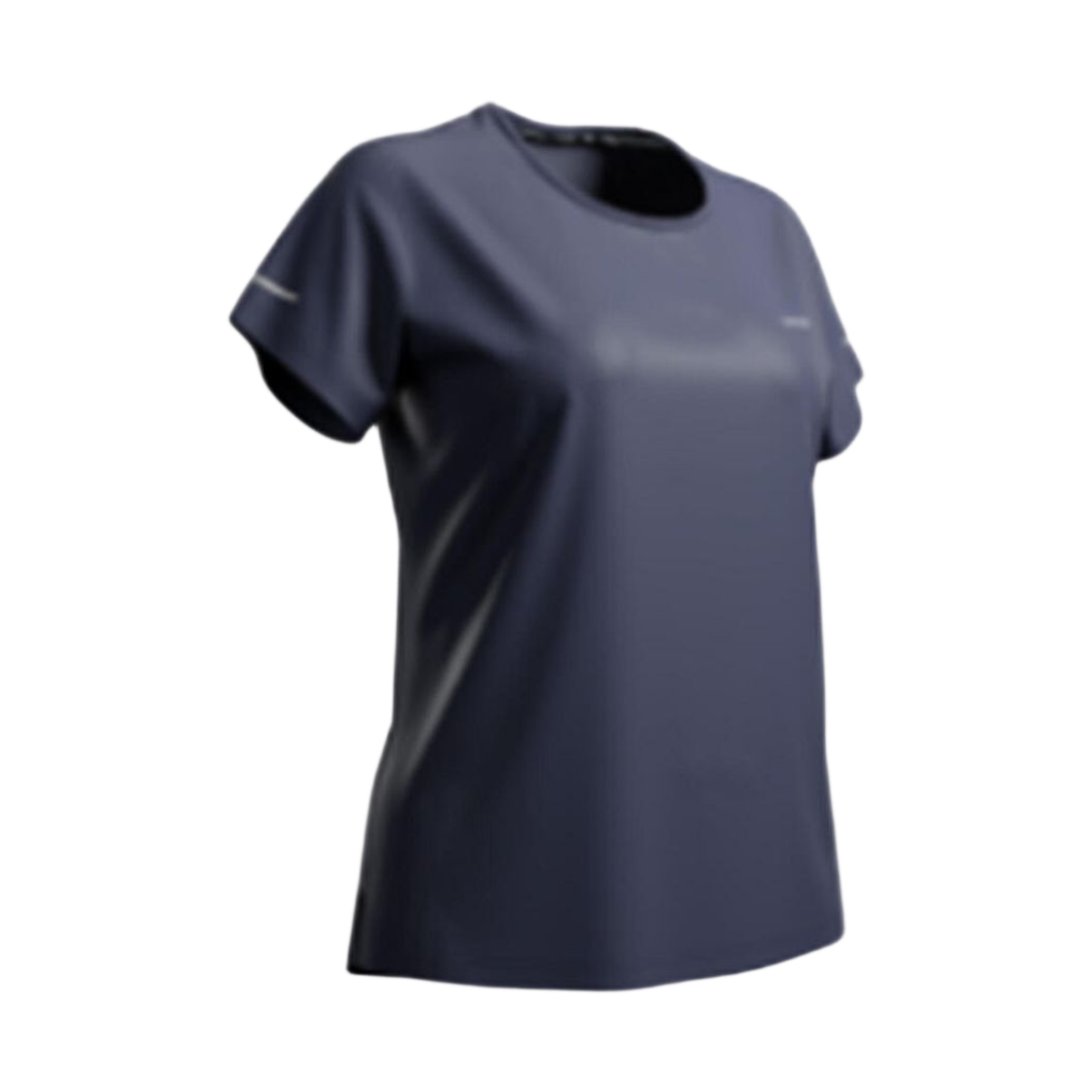 8968533 DECATHLON Run 500 Dry Women's T-Shirt Steel Blue