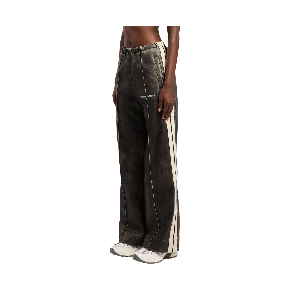 팜엔젤스 클래식 로고 레아 트랙 팬츠 - 빈티지 블랙 토푸(Palm Angels Classic Logo Lea Track Pant - Vintage Black Tofu) - 3
