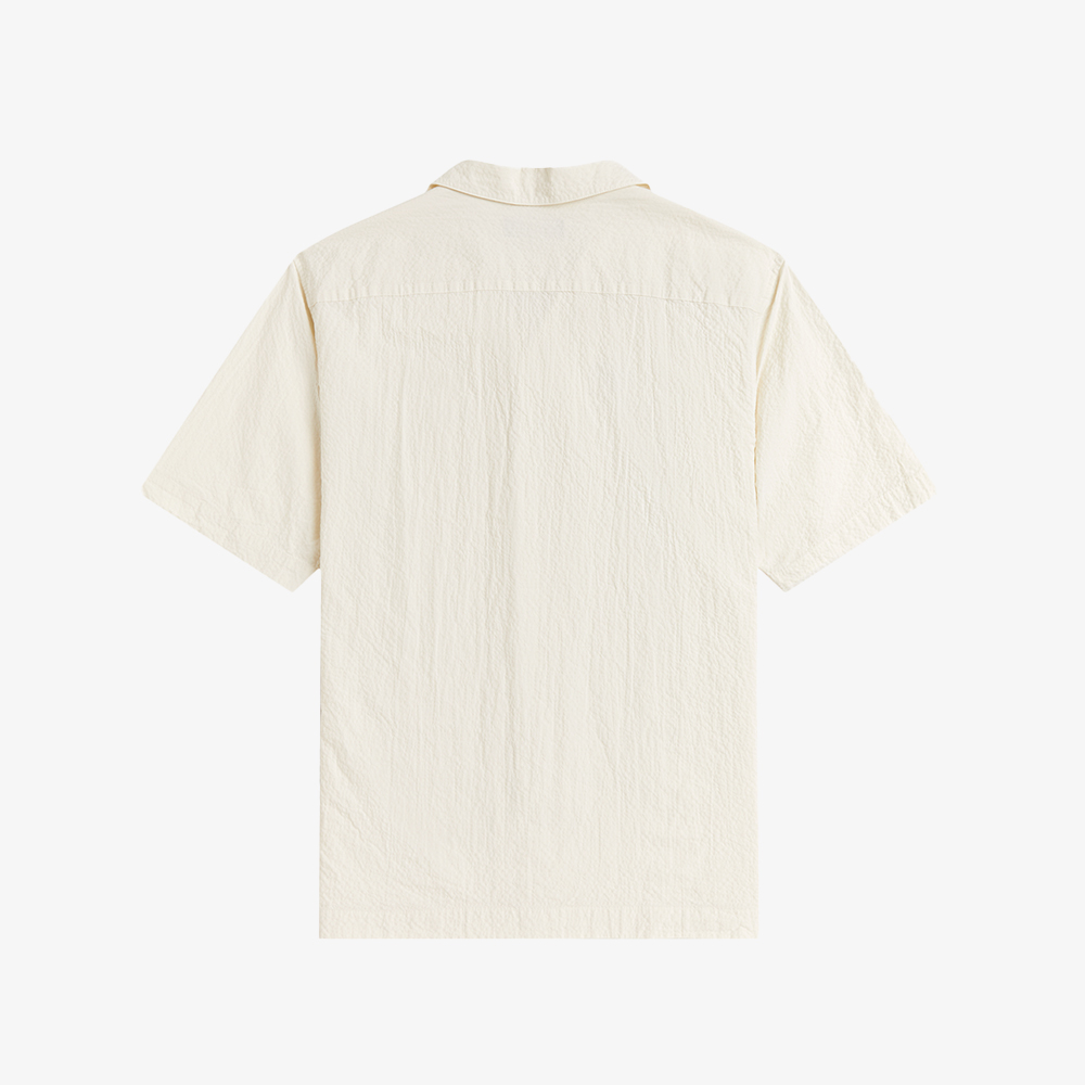 프레드페리 시어서커 리비어 칼라 셔츠 에크루(Fred Perry Seersucker Revere Collar Shirt Ecru) - 6