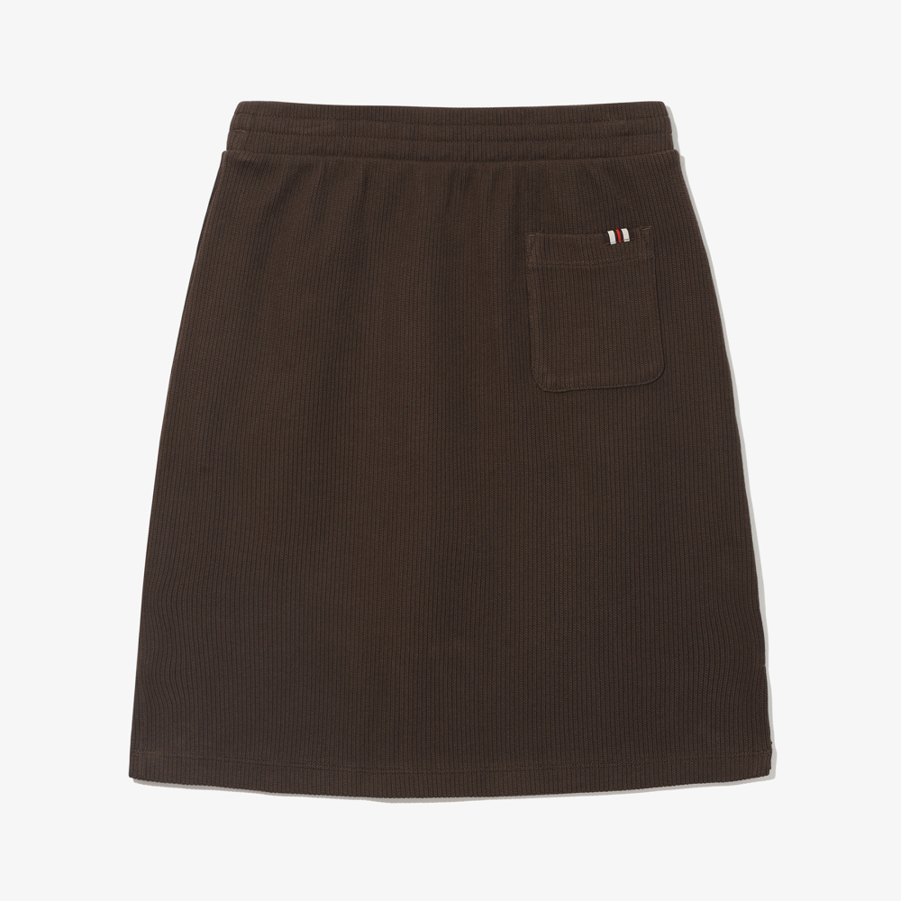 [6% 적립] 휠라 1911 니트 트랙 스커트 브라운([6% 적립] FILA 1911 Knit Track Skirt Brown) - 2