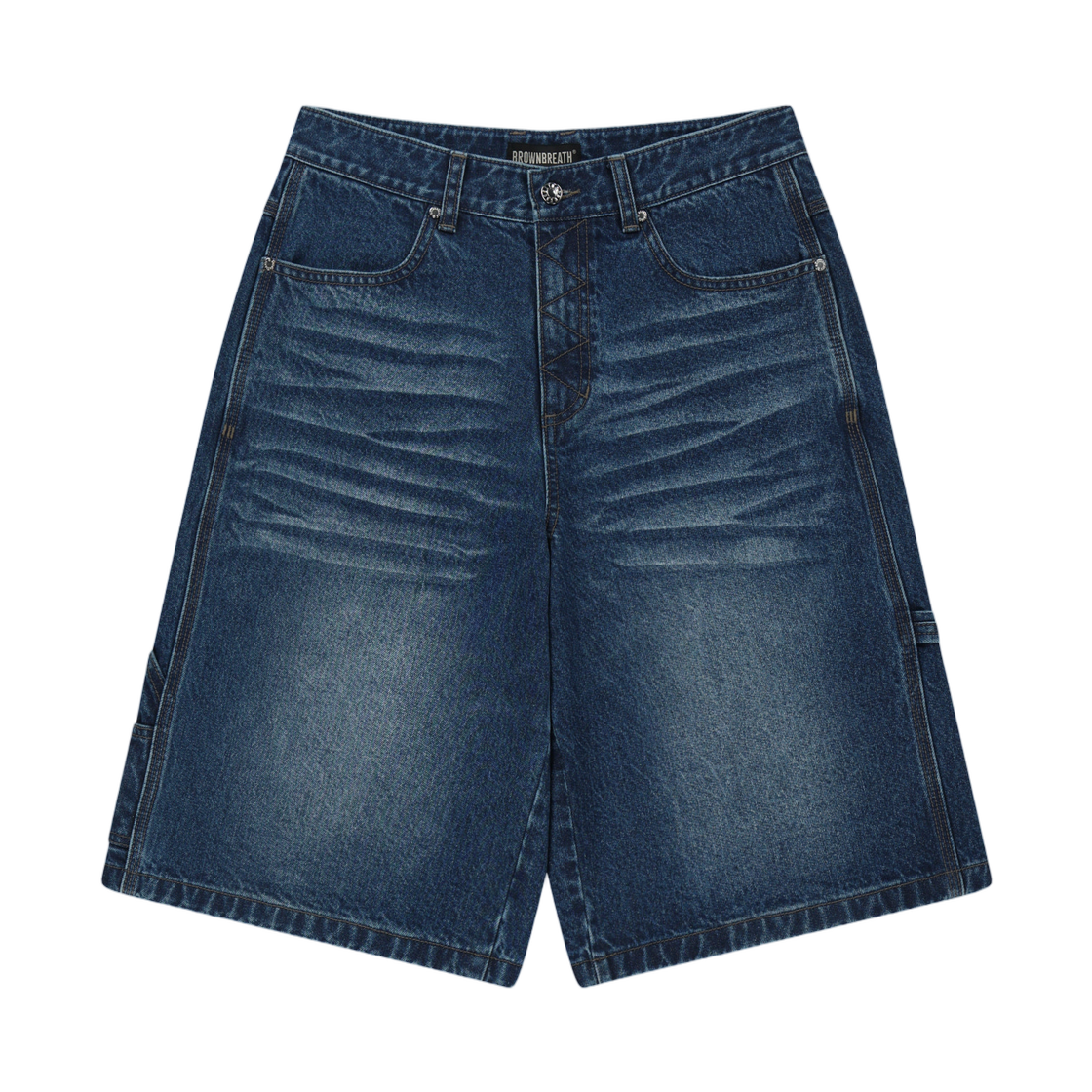 BLMMPA001BL Brownbreath Denim Bermuda Pants Blue