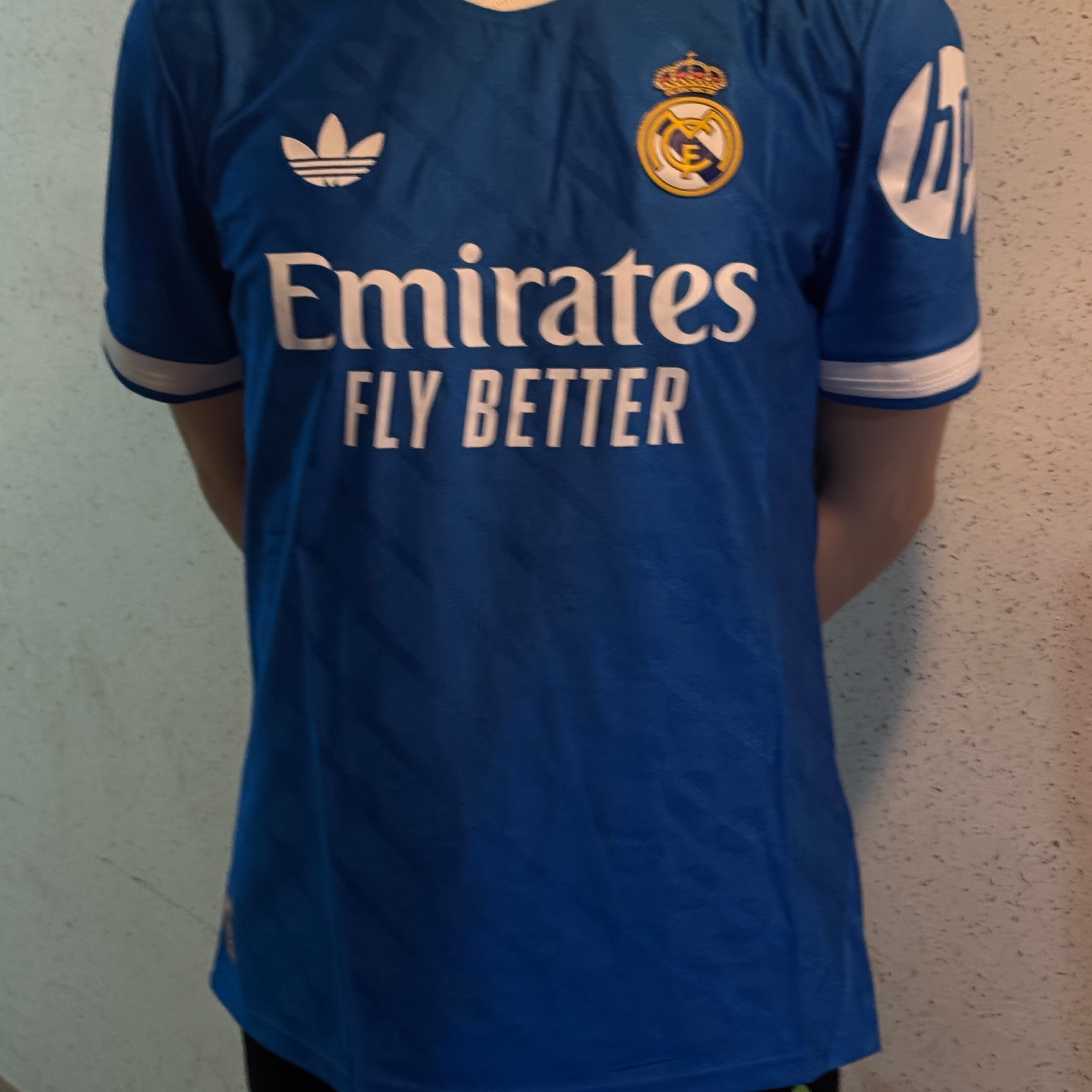Adidas Real Madrid 2025/26 3rd Authentic Jersey Blue Bird - KR Sizing (Non Marking Ver.) 착용 스타일