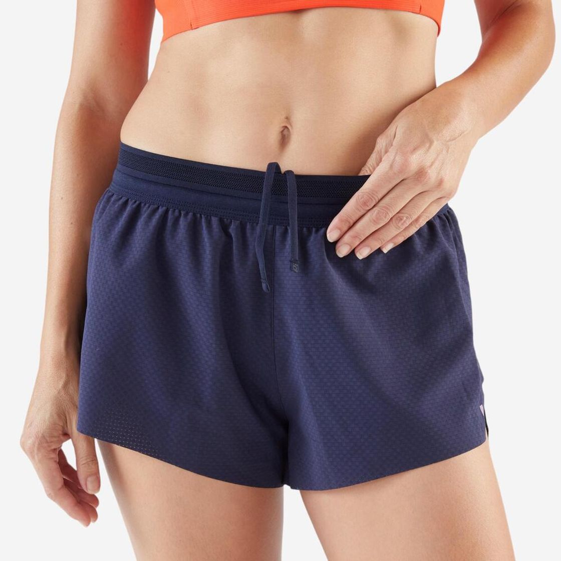데카트론 여성 3인치 러닝 경량 쇼츠 런 900 브리프 내장 아스팔트 블루(DECATHLON Women’s 3-inch Running Lightweight Shorts Run 900 With Briefs Asphalt Blue) - 6