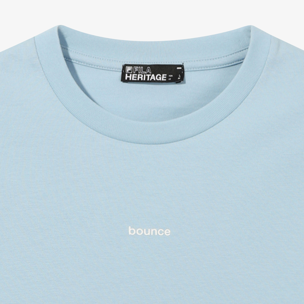 [6% 적립] 휠라 HERITAGE COLLECTION 바운스 그래픽 반팔티 라이트 블루([6% 적립] FILA HERITAGE COLLECTION Bounce The Ball T-Shirt Light Blue) - 4