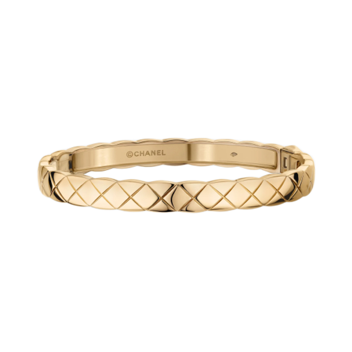 (W) 샤넬 코코 크러쉬 브레이슬릿 퀼티드 모티프 & 18K 베이지 골드((W) Chanel Coco Crush Bracelet Quilted Motif & 18K Beige Gold) - 1