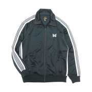 Needles Track Jacket Poly Smooth Charcoal