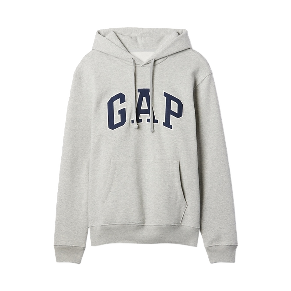 (W) 갭 빈티지 소프트 아치 로고 후드 라이트 헤더 그레이((W) Gap Vintage Soft Arch Logo Hoodie Light Heather Grey)