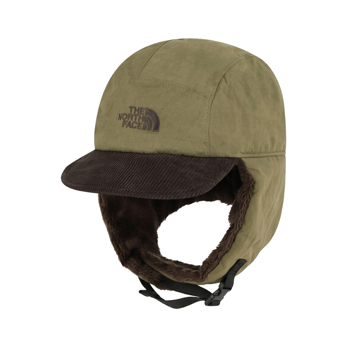 NE3CR58K The North Face White Label Waxed Cotton Earmuff Cap Khaki