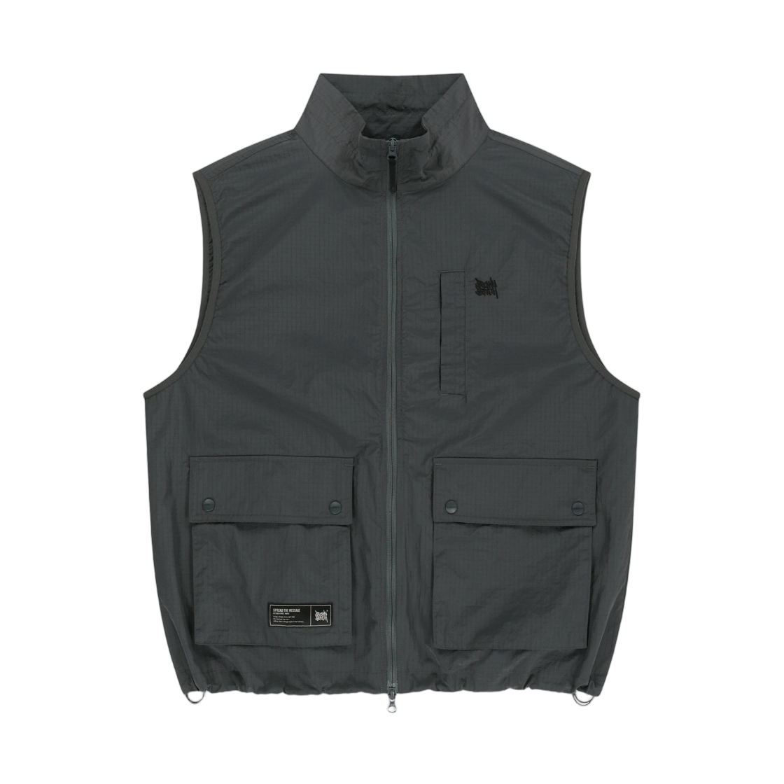 BLMMVT002CC Brownbreath Stand Collar Vest Charcoal