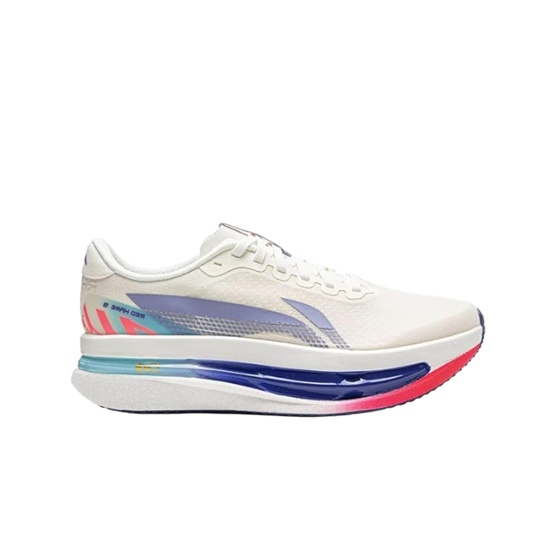 (W) 리닝 레드 헤어 9 울트라 샴페인 화이트 로얄 블루((W) LiNing Red Hare 9 Ultra Champagne White Royal Blue) - 1