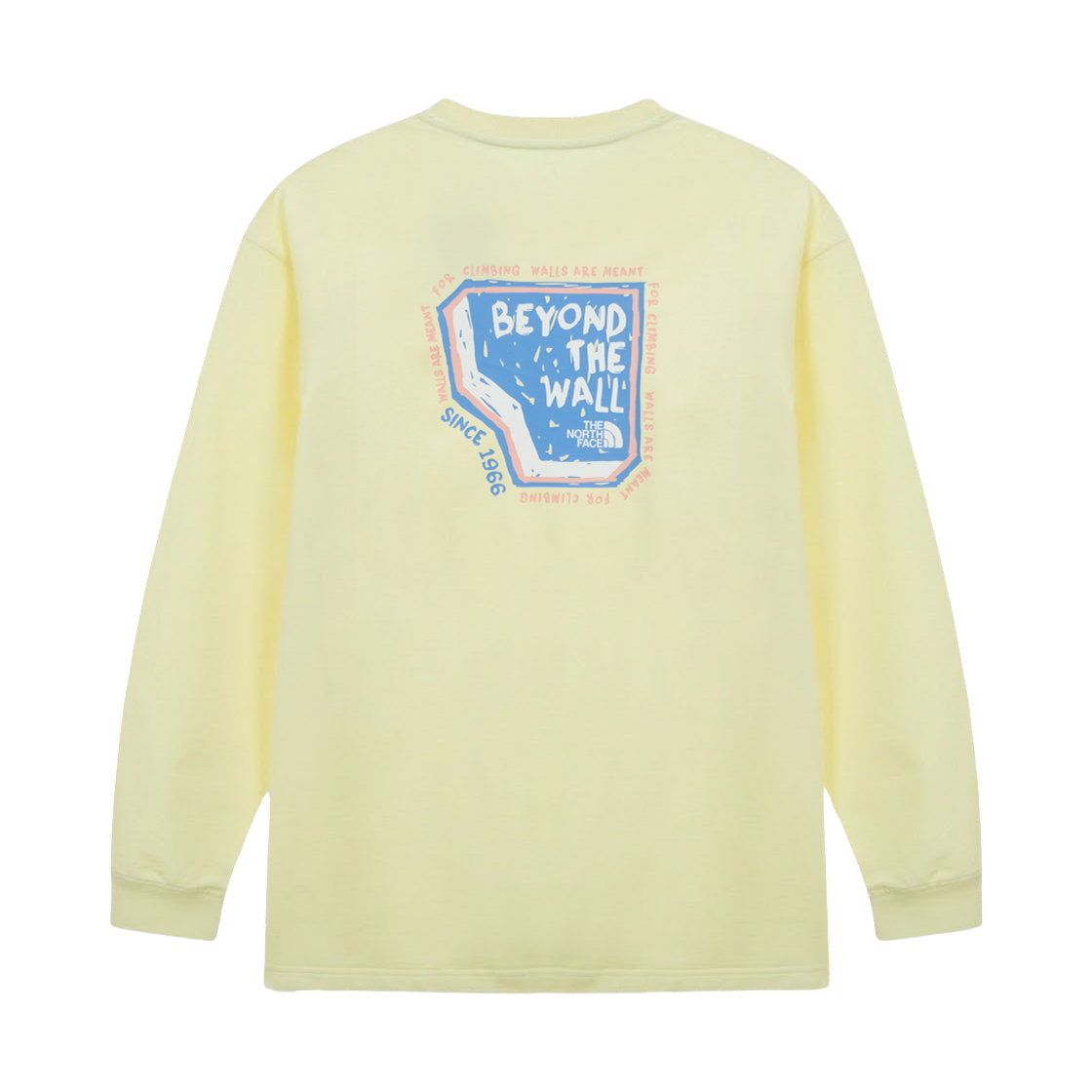 NT7TS00D The North Face Overwall L/S R/T-Shirt Light Yellow - 26SS