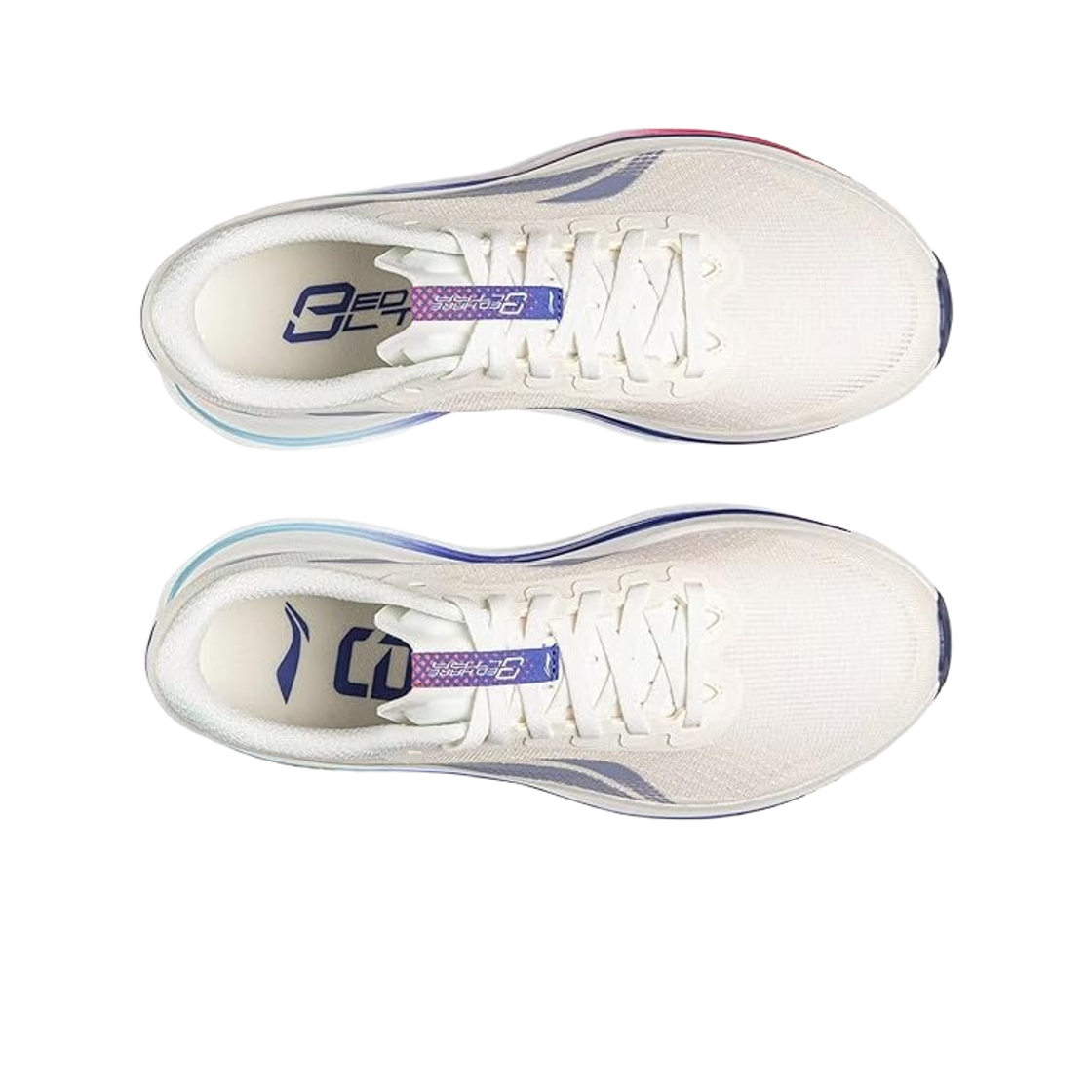 (W) 리닝 레드 헤어 9 울트라 샴페인 화이트 로얄 블루((W) LiNing Red Hare 9 Ultra Champagne White Royal Blue) - 2