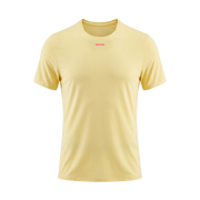 DECATHLON Men's Trail Running Lightweight Short-Sleeved T-Shirt Run Ultra Graph 900 Vanilla Yellow