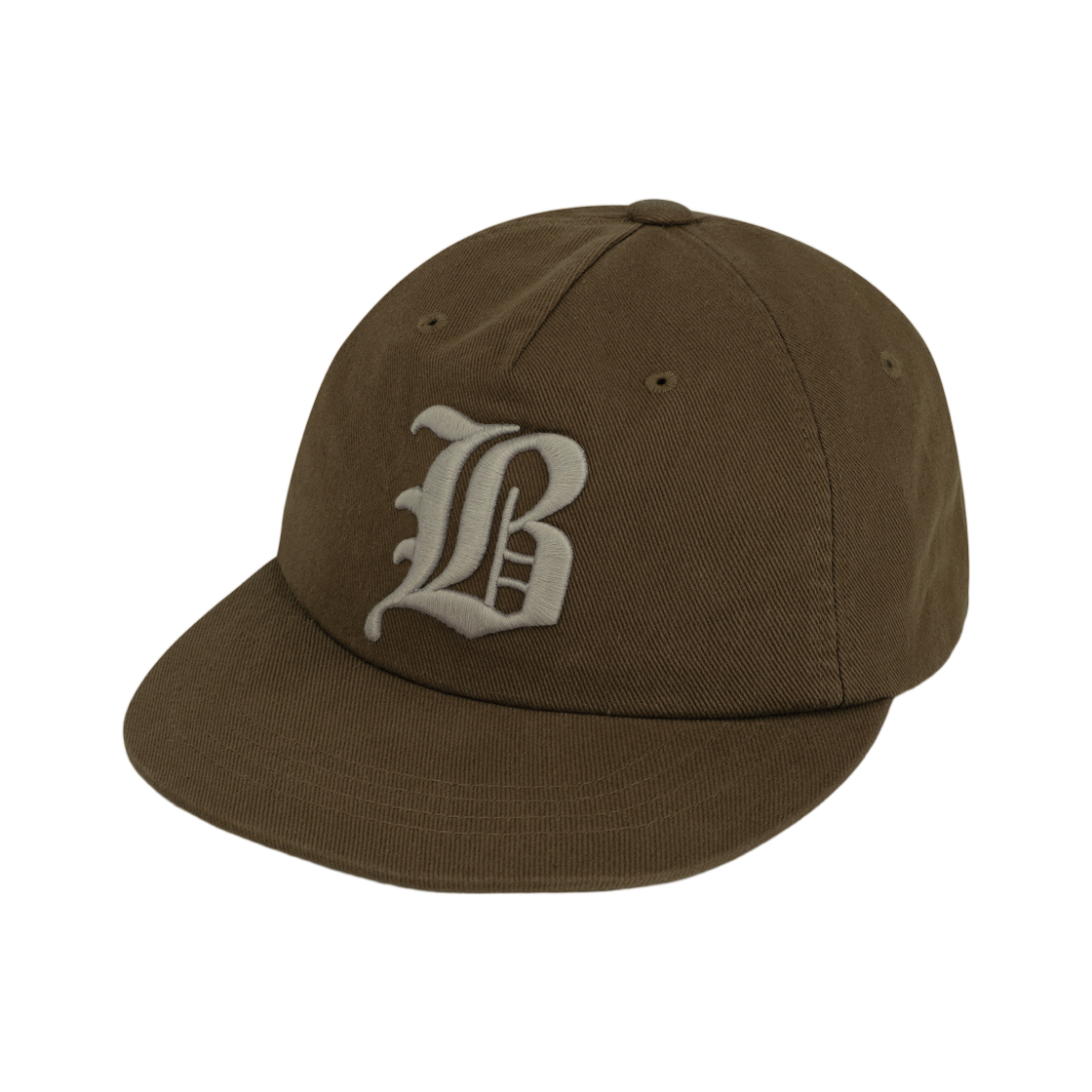 BLMMCAN01BR Brownbreath 5 Panel BB Logo Vintage Cap Brown