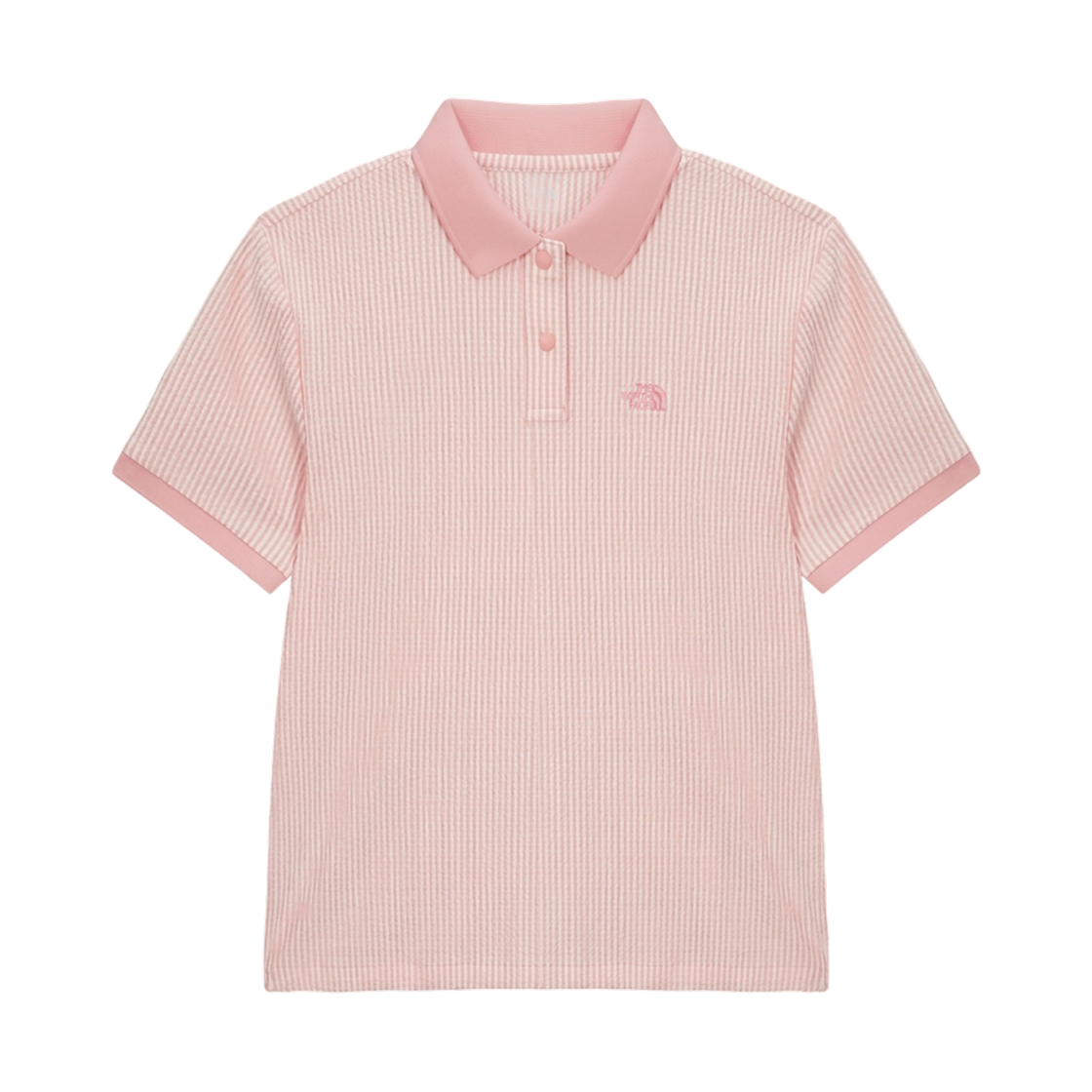 NT7PS43D (W) The North Face Waffle S/S Polo Light Pink - 26SS