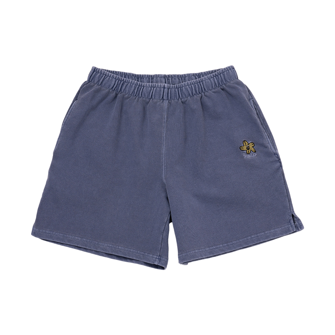 빅웨이브 컬렉티브 피그먼트 불가사리 스웻 반바지 블루(BIGWAVE COLLECTIVE Pigment Dyed Shorts Blue) - 1