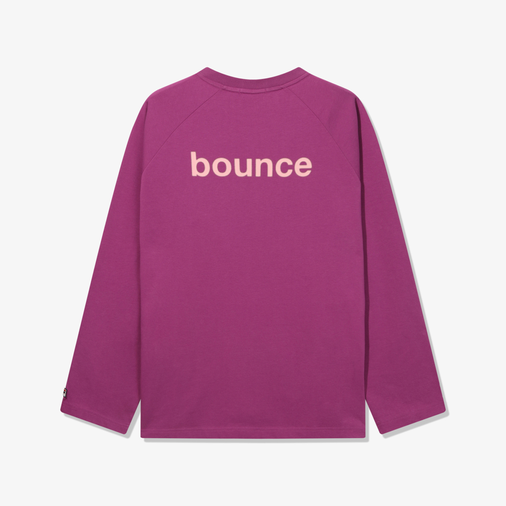 [6% 적립] 휠라 HERITAGE COLLECTION 바운스 래글런 그래픽 긴팔티 퍼플([6% 적립] FILA HERITAGE COLLECTION Back Big Graphic Long Sleeve T-Shirt Purple) - 3