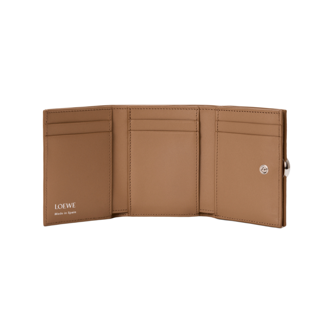 로에베 페블 그레인 카프스킨 페블 트라이폴드 월렛 모카(Loewe Pebble Trifold Wallet in Pebble Grain Calfskin Mocha) - 2