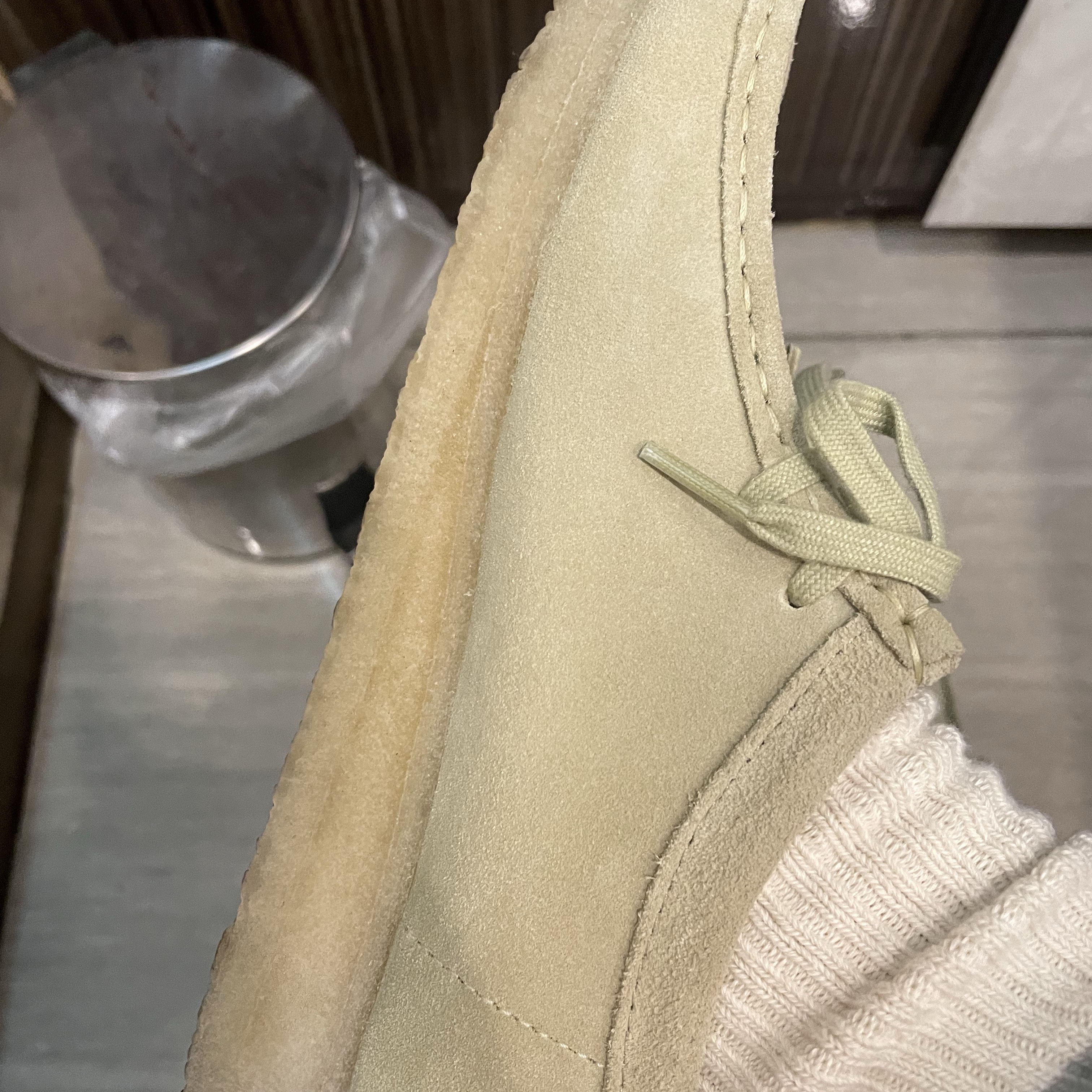 (W) Clarks Wallabee Maple Suede 착용 스타일 - 3