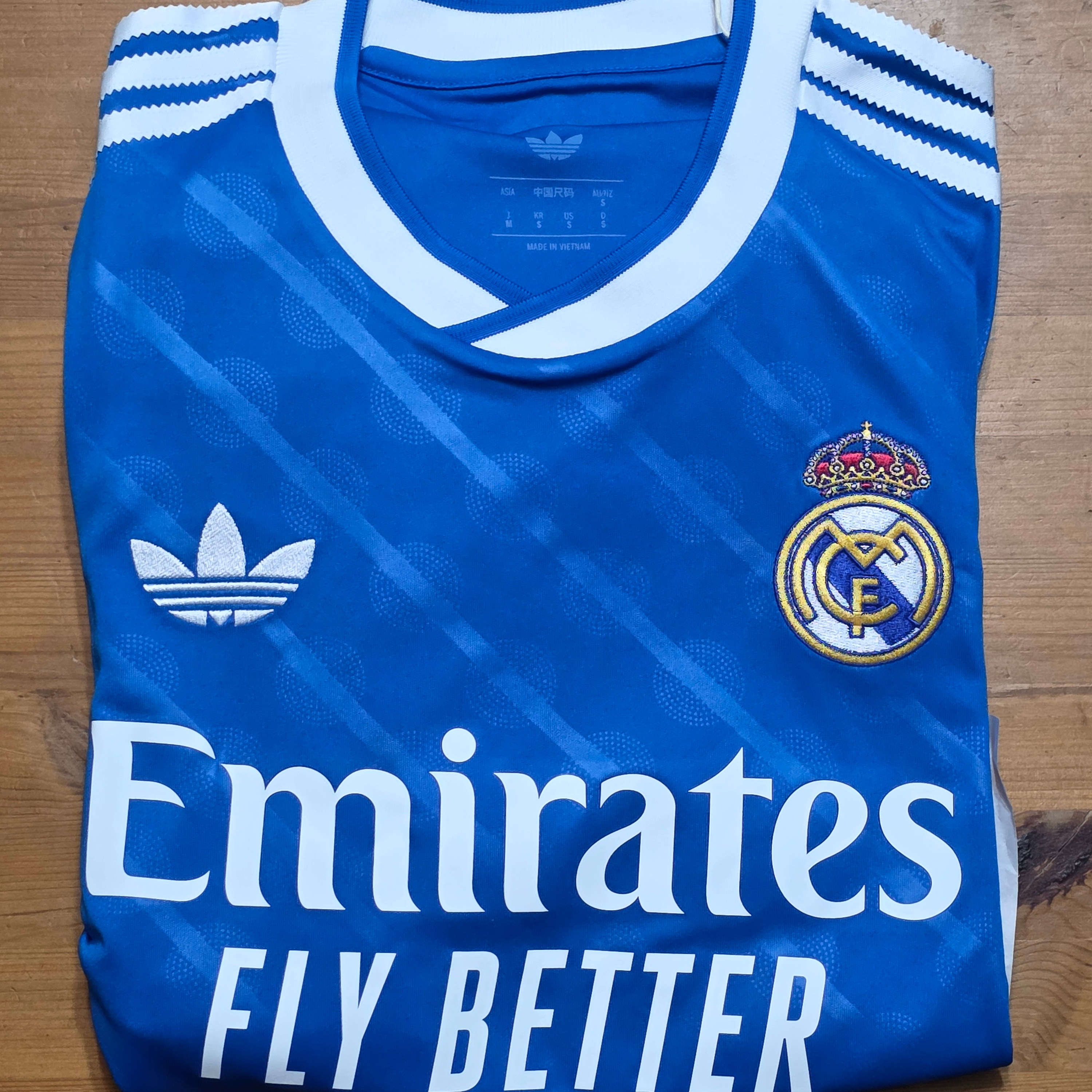Adidas Real Madrid 2025/26 3rd Jersey Blue Bird - KR Sizing (Non Marking Ver.) 착용 스타일
