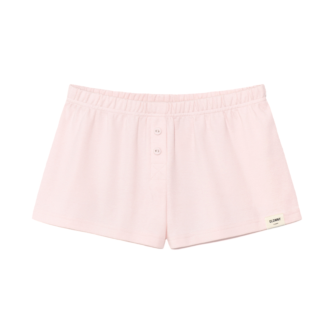 (W) 글로니 버튼 플라이 미니 쇼츠 스트로베리((W) Glowny Button Fly Mini Shorts Strawberry) - 1