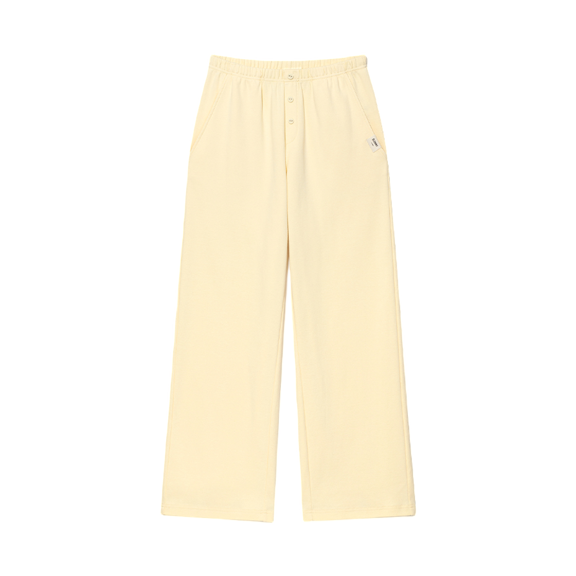 (W) 글로니 G 버튼 플라이 팬츠 버터((W) Glowny G Button Fly Pants Butter) - 1
