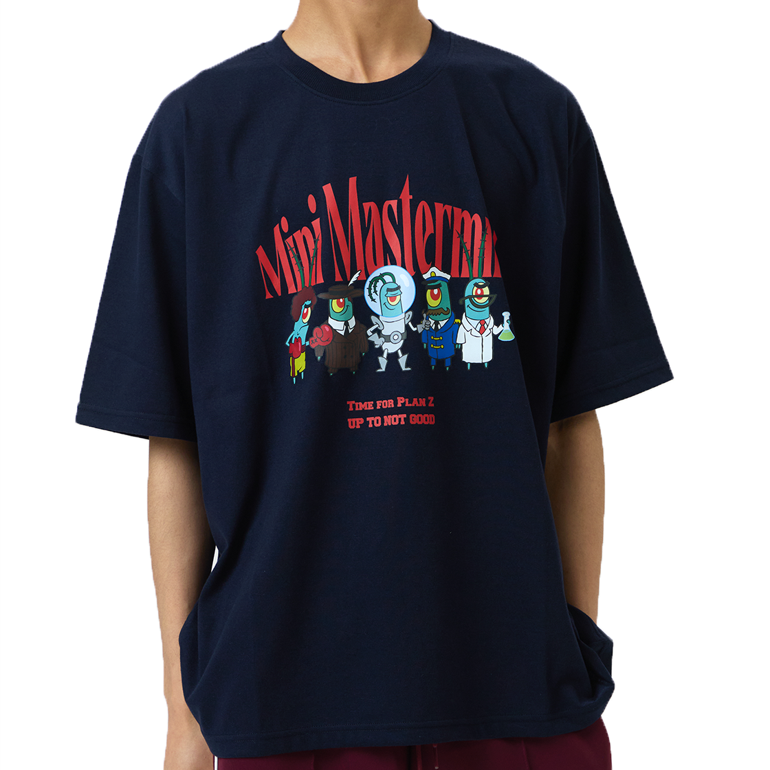 댄꼼마 x 스폰지밥 침략자 플랑크톤 반팔 티셔츠(DANCOMMA x SpongeBob SquarePants Plankton Invader Graphic Short Sleeve T-Shirt) - 4