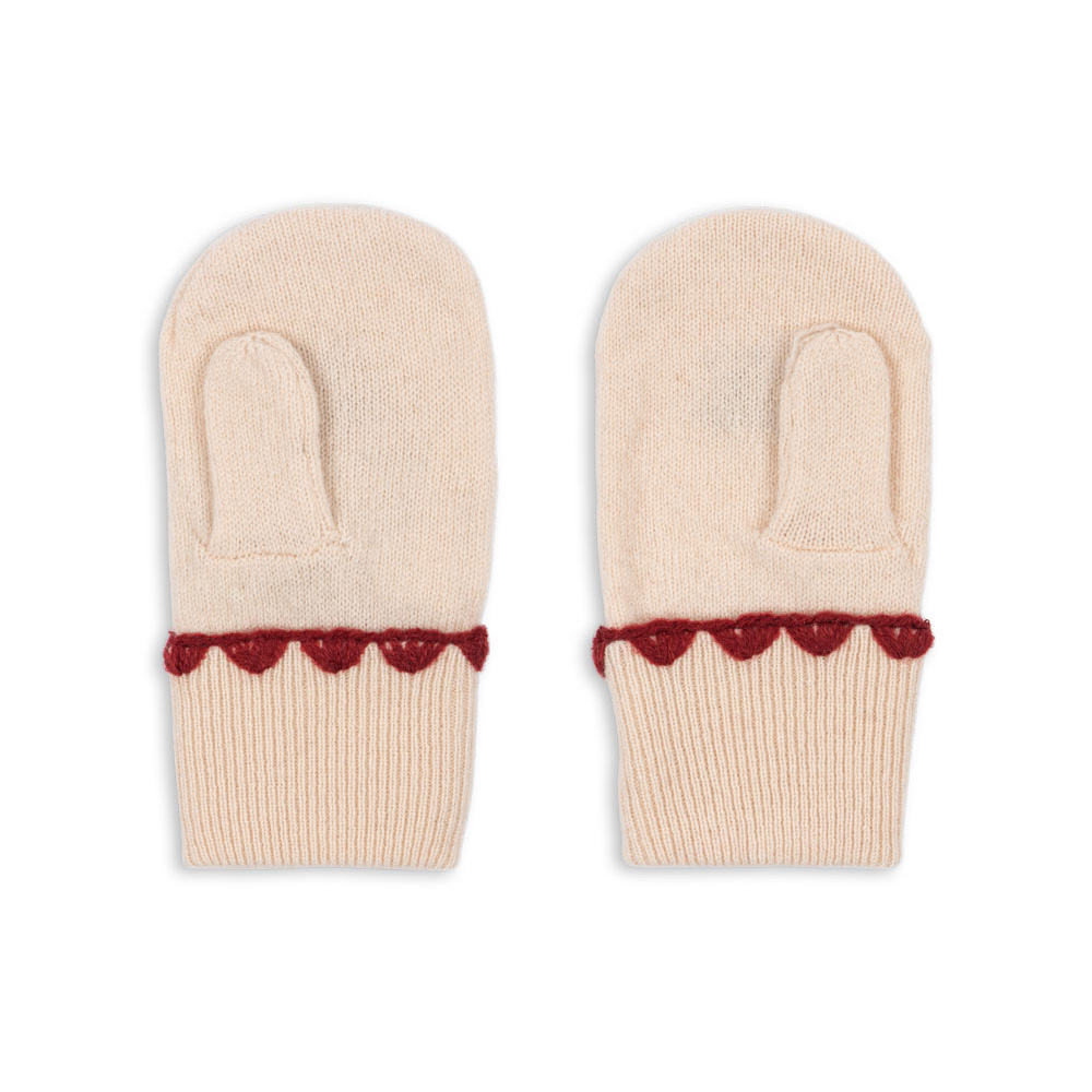 콩제슬래드 콜레트 벙어리 장갑 체리(Konges Sløjd Collette Mittens Off White) - 2