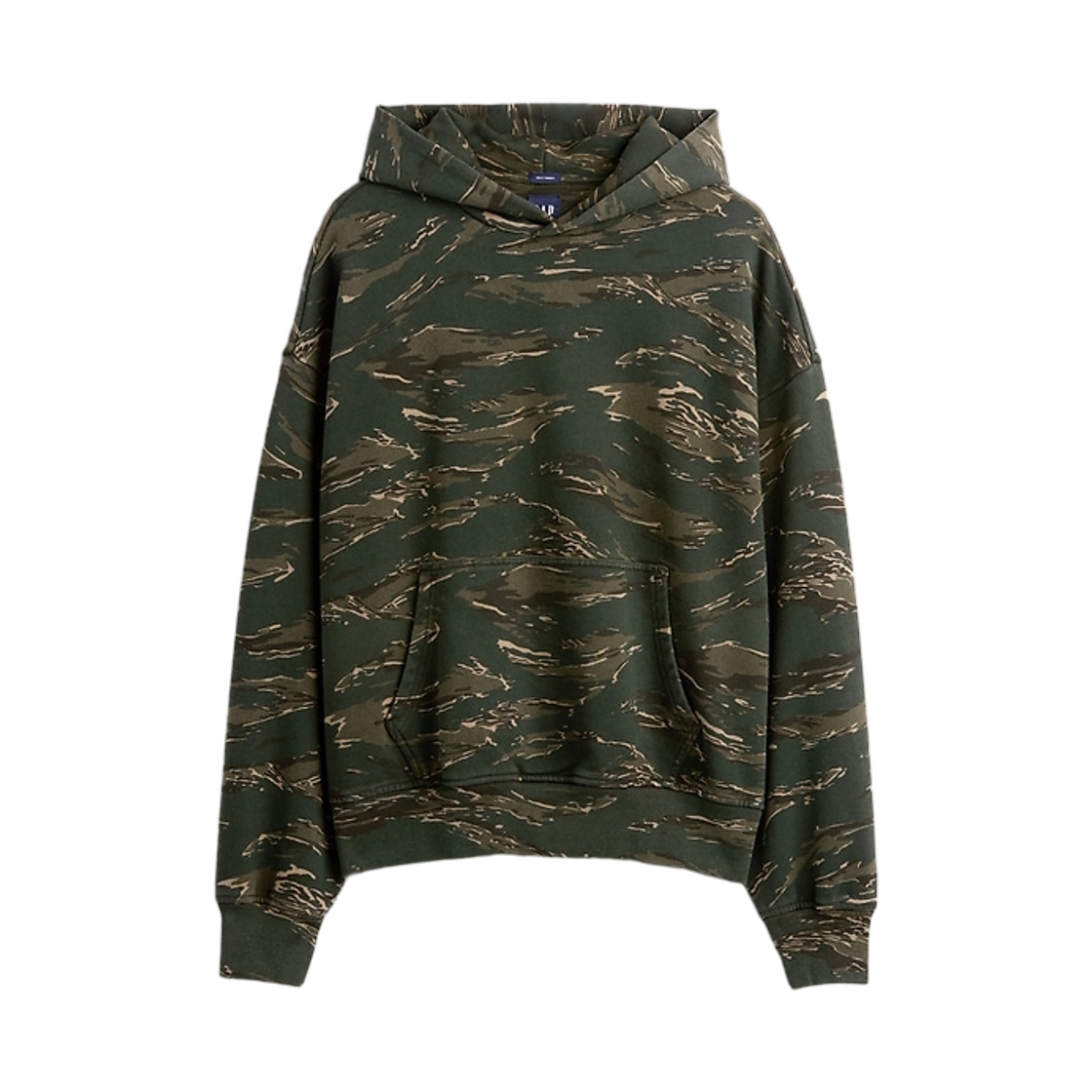 (W) 갭 헤비웨이트 오버사이즈 후드 블랙 카모((W) Gap Heavyweight Oversized Hoodie Black Camo)