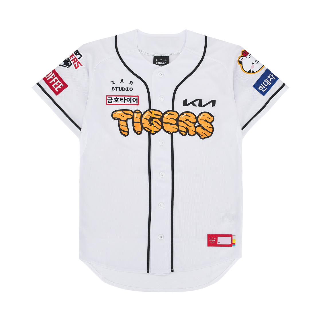 기아 타이거즈 x 아이앱 스튜디오 갸린이 유니폼 화이트 (논 마킹 버전)(Kia Tigers x IAB Studio KIA Kids Uniform White (Non Marking Ver.))