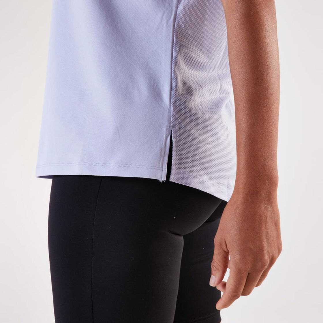 데카트론 여성 러닝 반팔 티 런 드라이 500 스위트 퍼플(DECATHLON Women's Running Short-Sleeved T-Shirt Run Dry 500 Sweet Purple) - 4