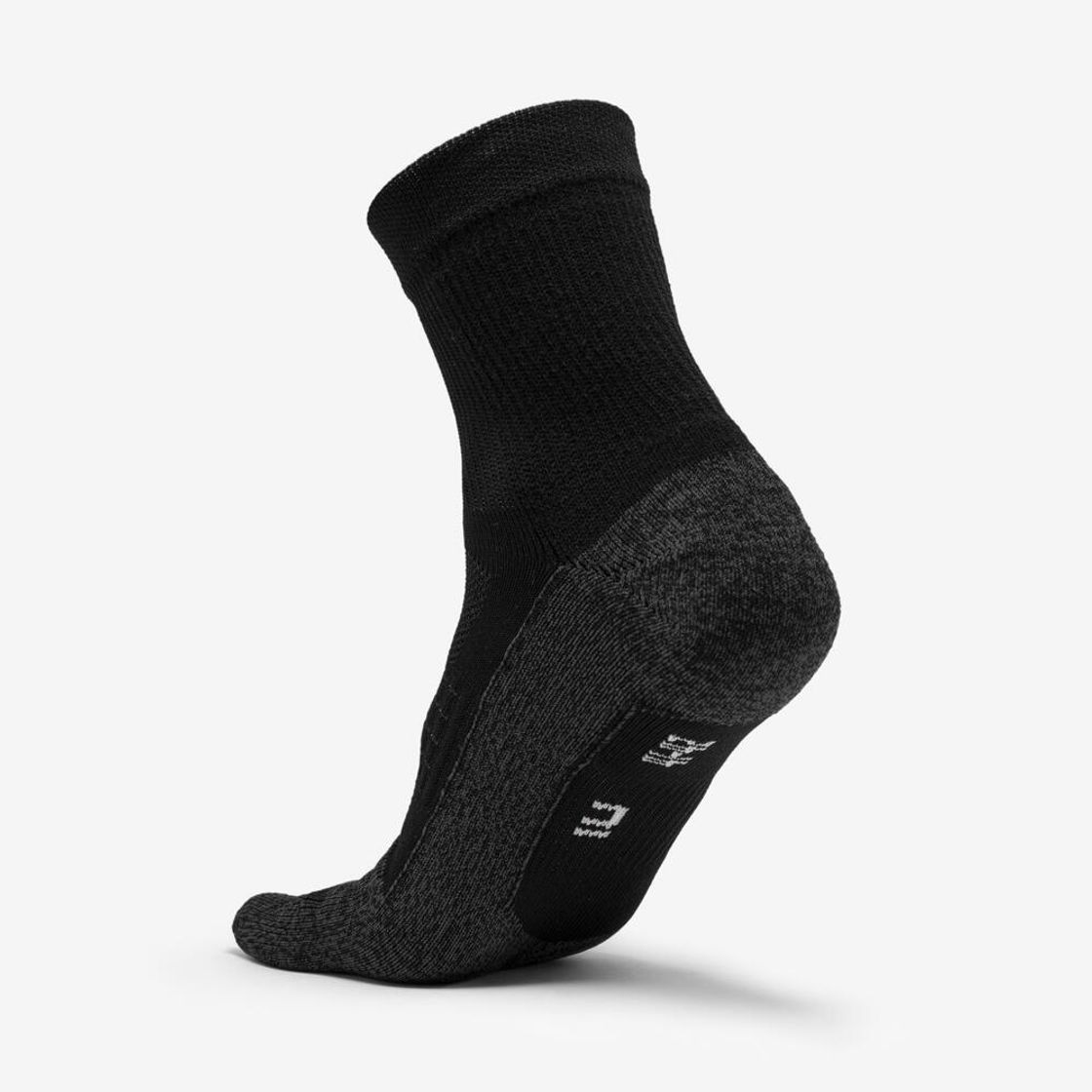데카트론 러닝 중목 발가락 양말 1켤레 런 900 스모크 블랙(DECATHLON Running Mid-Calf Toe Socks 1 Pair Run 900 Smoke Black) - 3