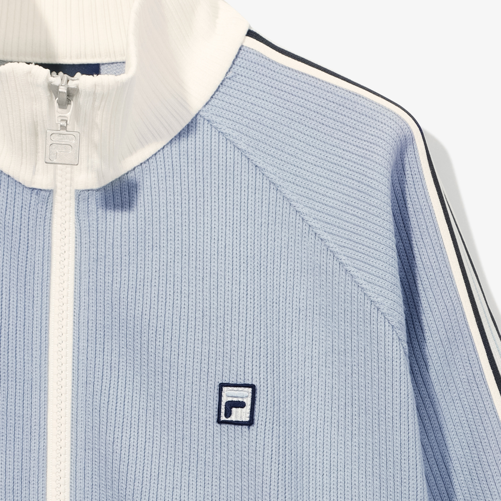 [6% 적립] 휠라 1911 여성 니트트랙 집업 다크 블루([6% 적립] FILA 1911 Women knit Track Zip-Up Dark Blue) - 4