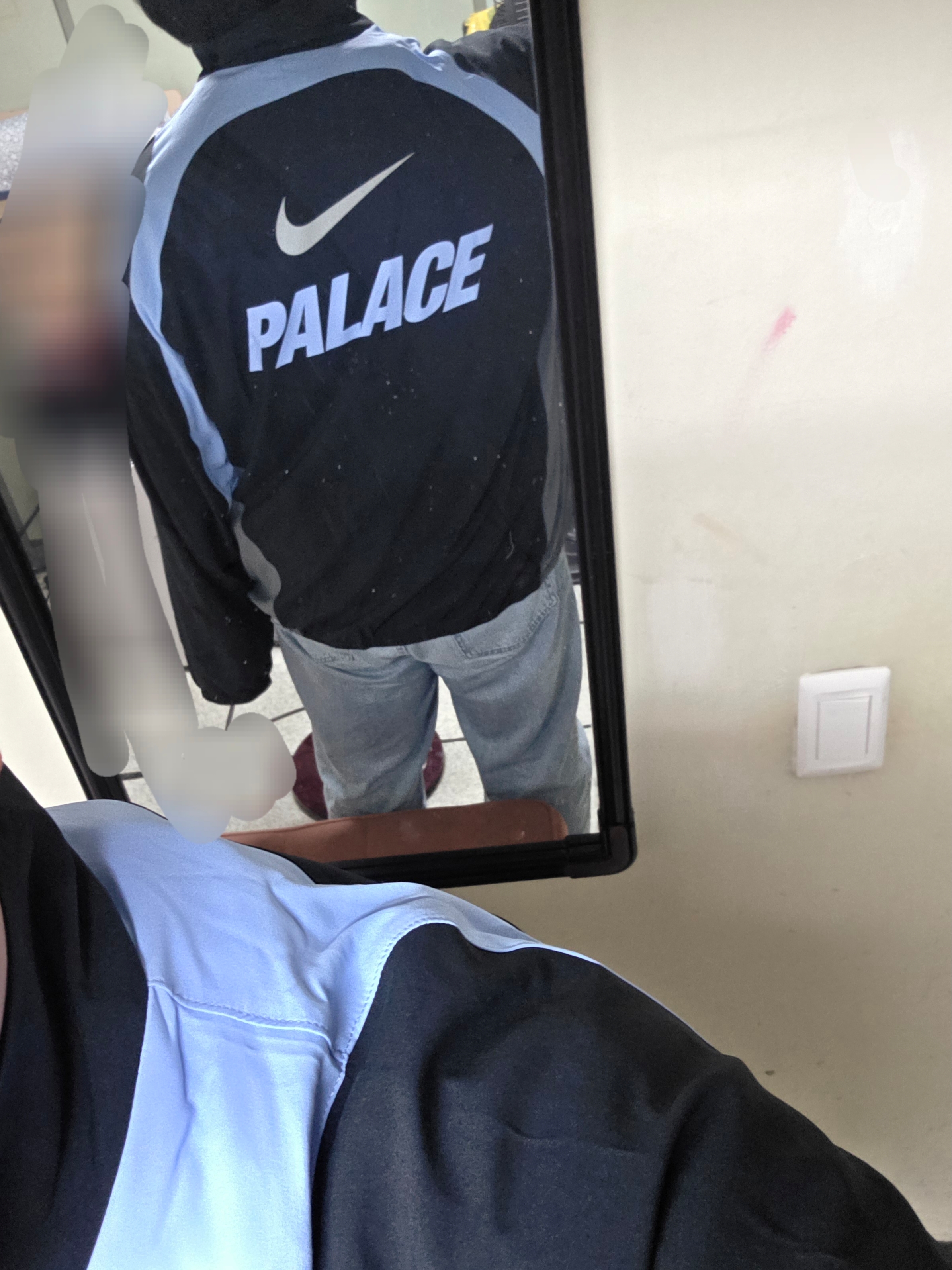 Palace x Nike Track Jacket Black - 26SS 착용 스타일 - 2
