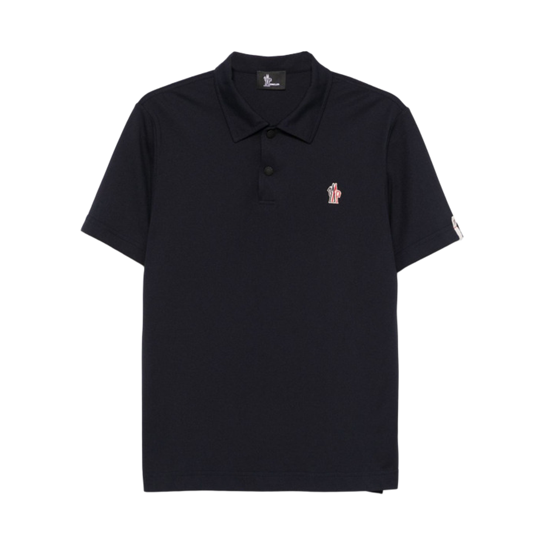 L1-097-8A00004-89AVZ-742 Moncler Grenoble Logo Patch Polo Shirt Navy Blue - 26SS