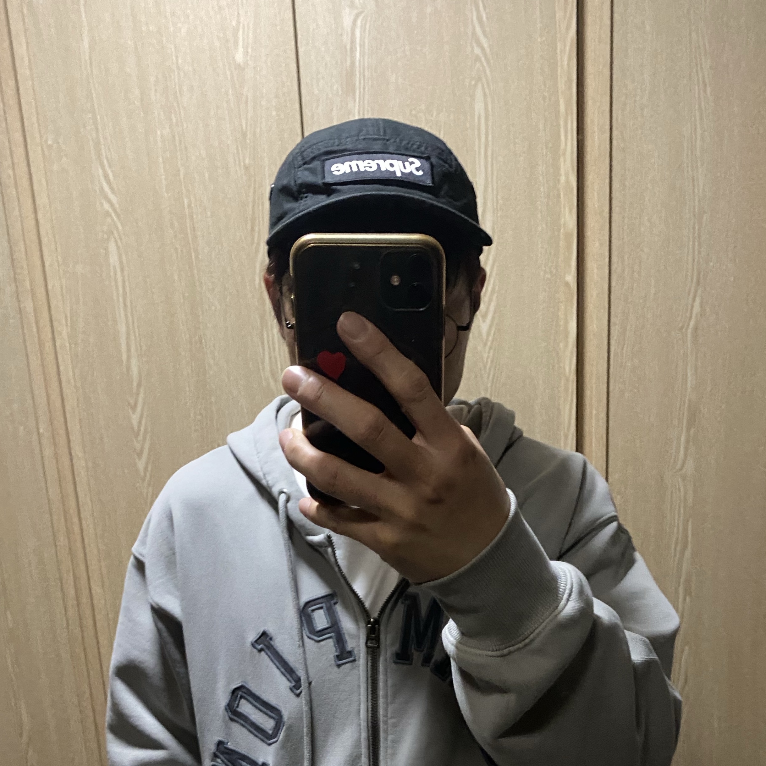 Supreme Military Camp Cap Black - 26SS 착용 스타일
