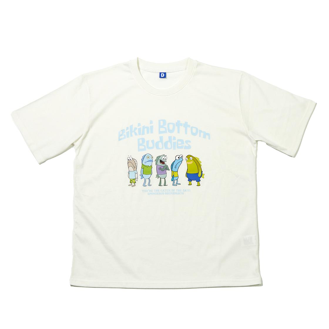 댄꼼마 x 스폰지밥 비키니시티 주민들 반팔 티셔츠(DANCOMMA x SpongeBob SquarePants Bikini Bottom Residents Short Sleeve T-Shirt)