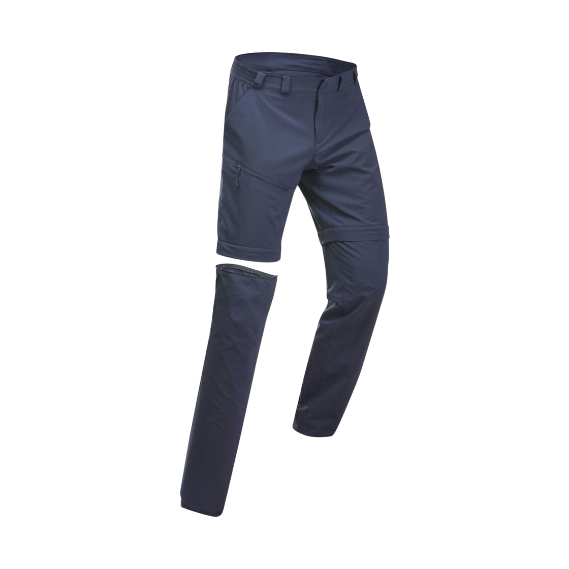 데카트론 남성 등산 투인원 집오프 바지 MH150 아스팔트 블루(DECATHLON Men's Hiking 2-in-1 Zip-Off Pants MH150 Asphalt Blue) - 1