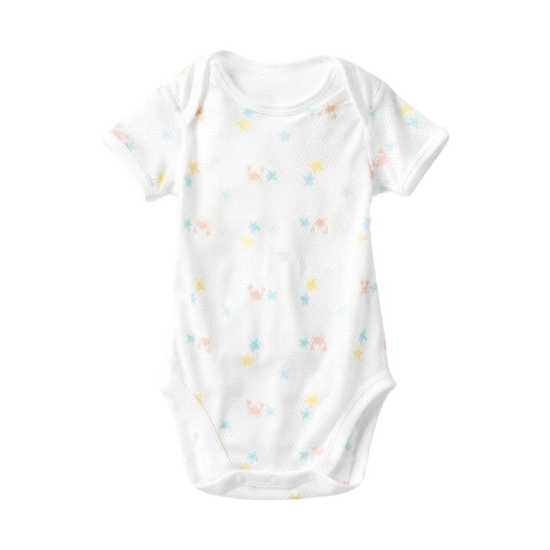 481772-01 (Kids) Uniqlo Cotton Mesh Inner Bodysuit Off White - JP
