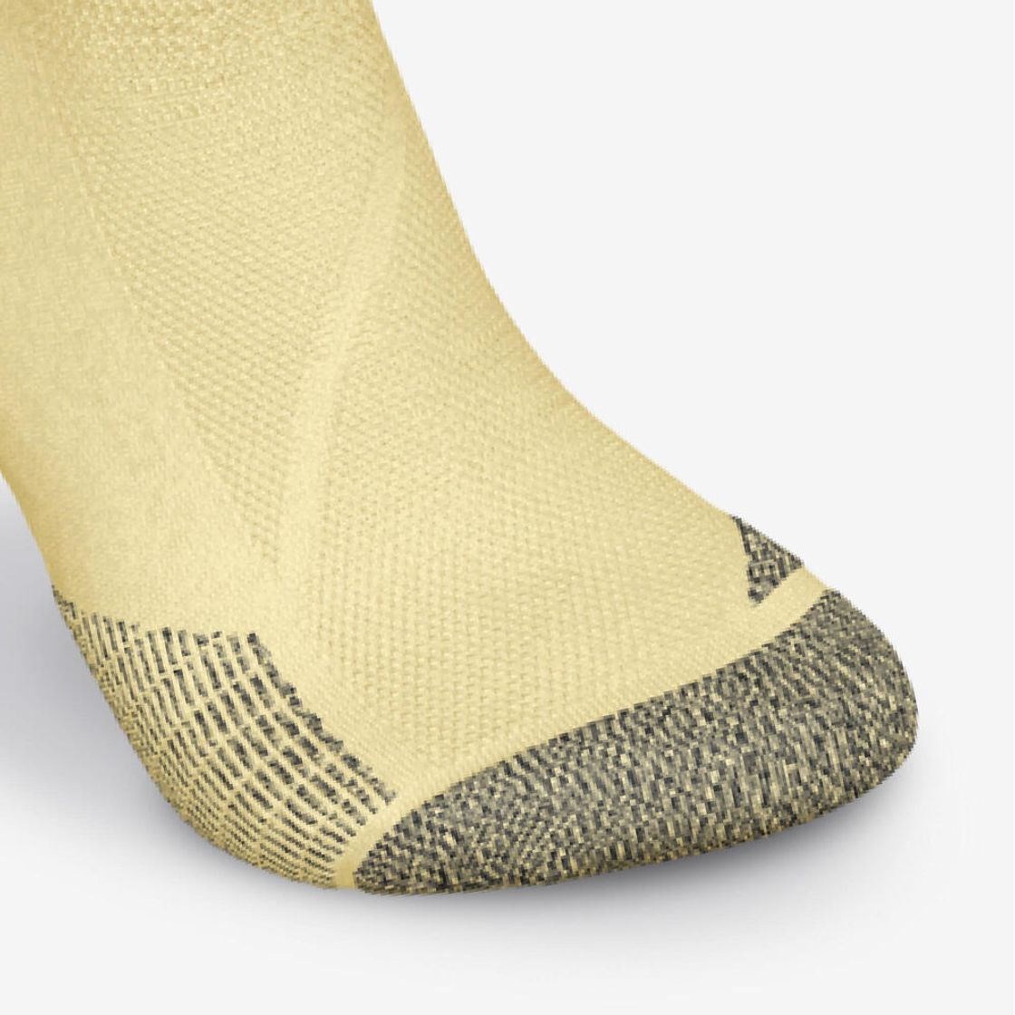 데카트론 러닝 얇은 카프 양말 1켤레 런 900 바닐라 옐로우(DECATHLON Running Thin Calf Socks 1 Pair Run 900 Vanilla Yellow) - 4
