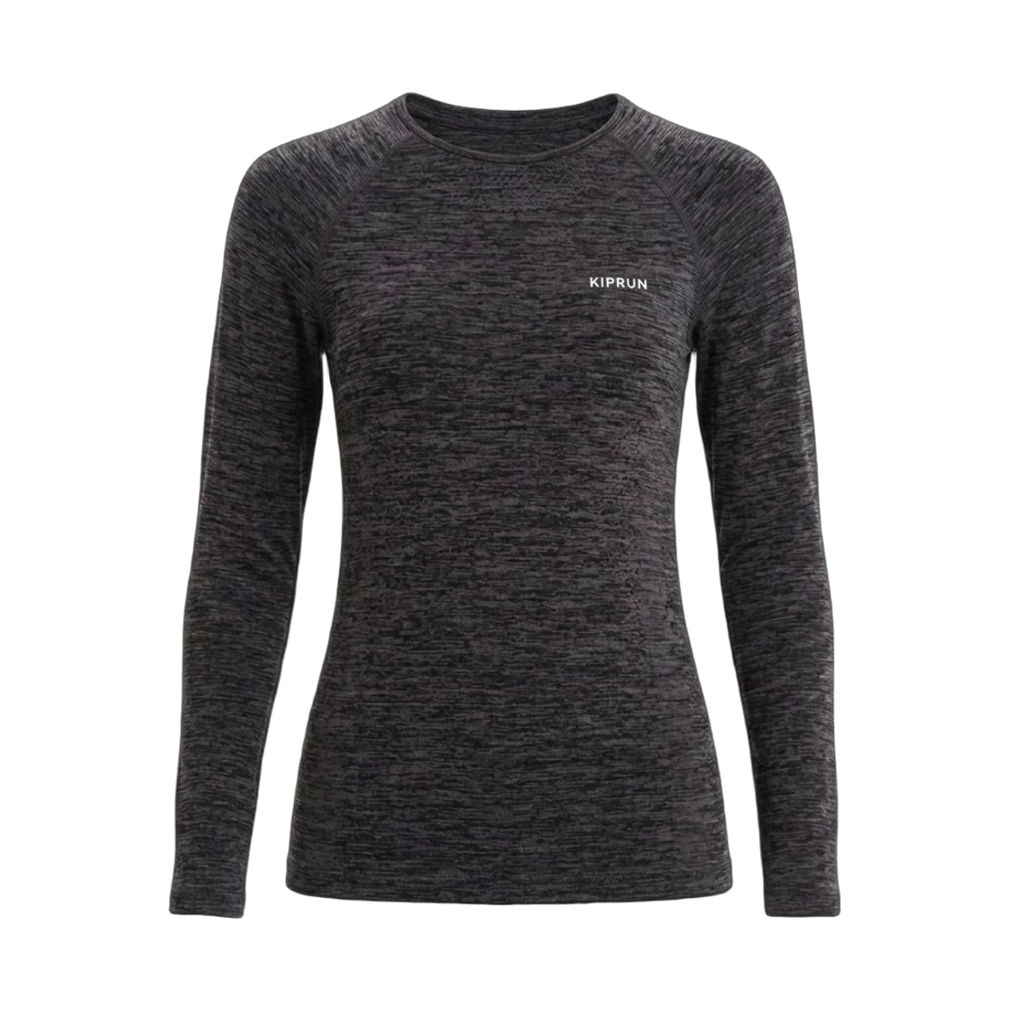 데카트론 여성 러닝 심리스 긴팔 티 런 500 스모크 블랙(DECATHLON Women’s Running Seamless Long-Sleeved T-Shirt Run 500 Smoke Black)