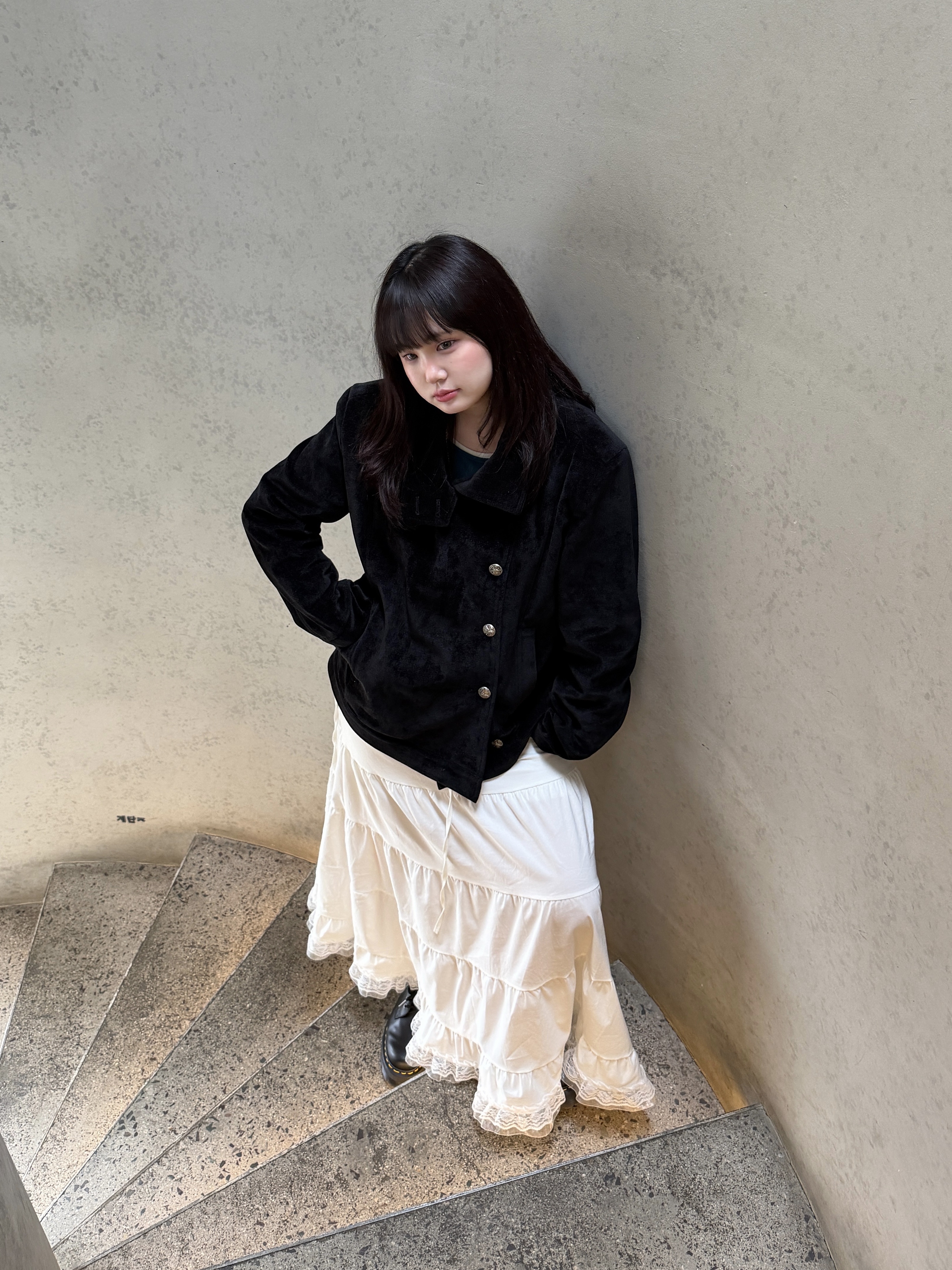 Dr. Martens 1461 Quad Black 착용 스타일 - 1