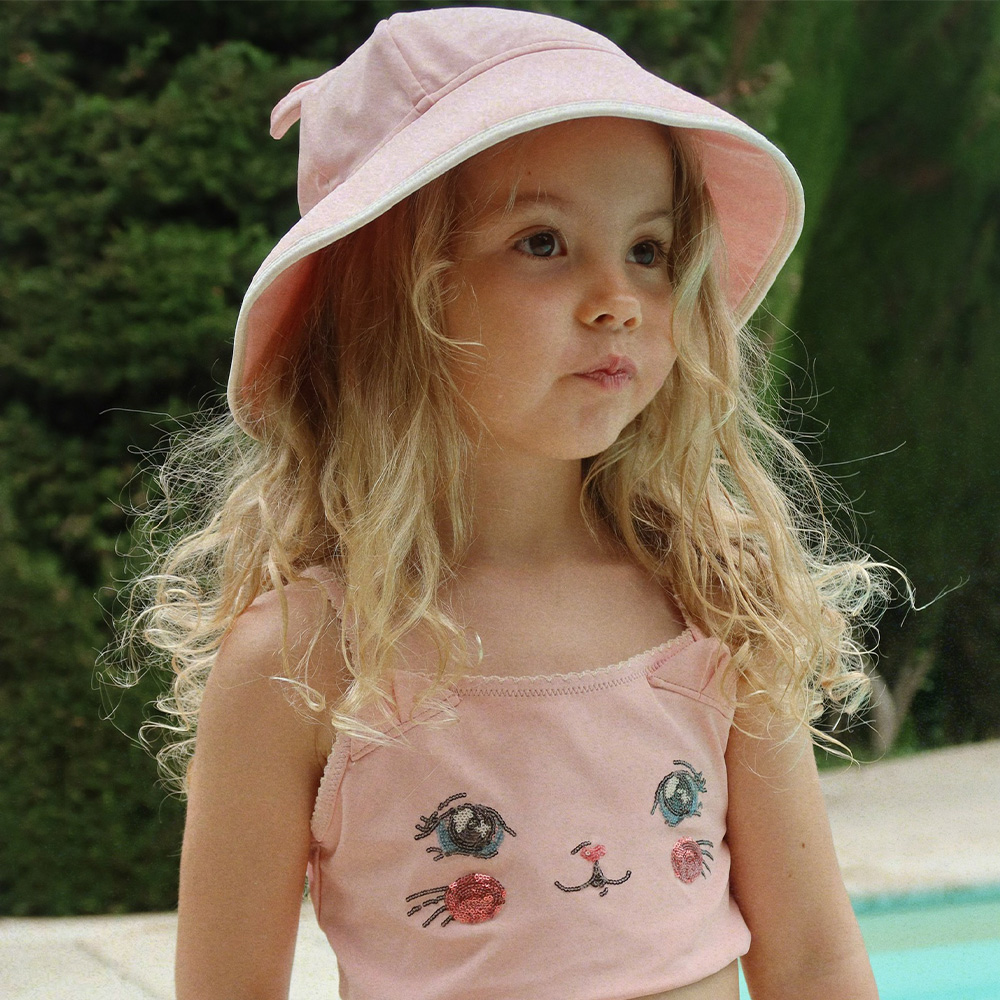 콩제슬래드 키티 스윔 햇 핑크(Konges Sløjd Kitty Swim Hat Grs Powder Pink) - 3