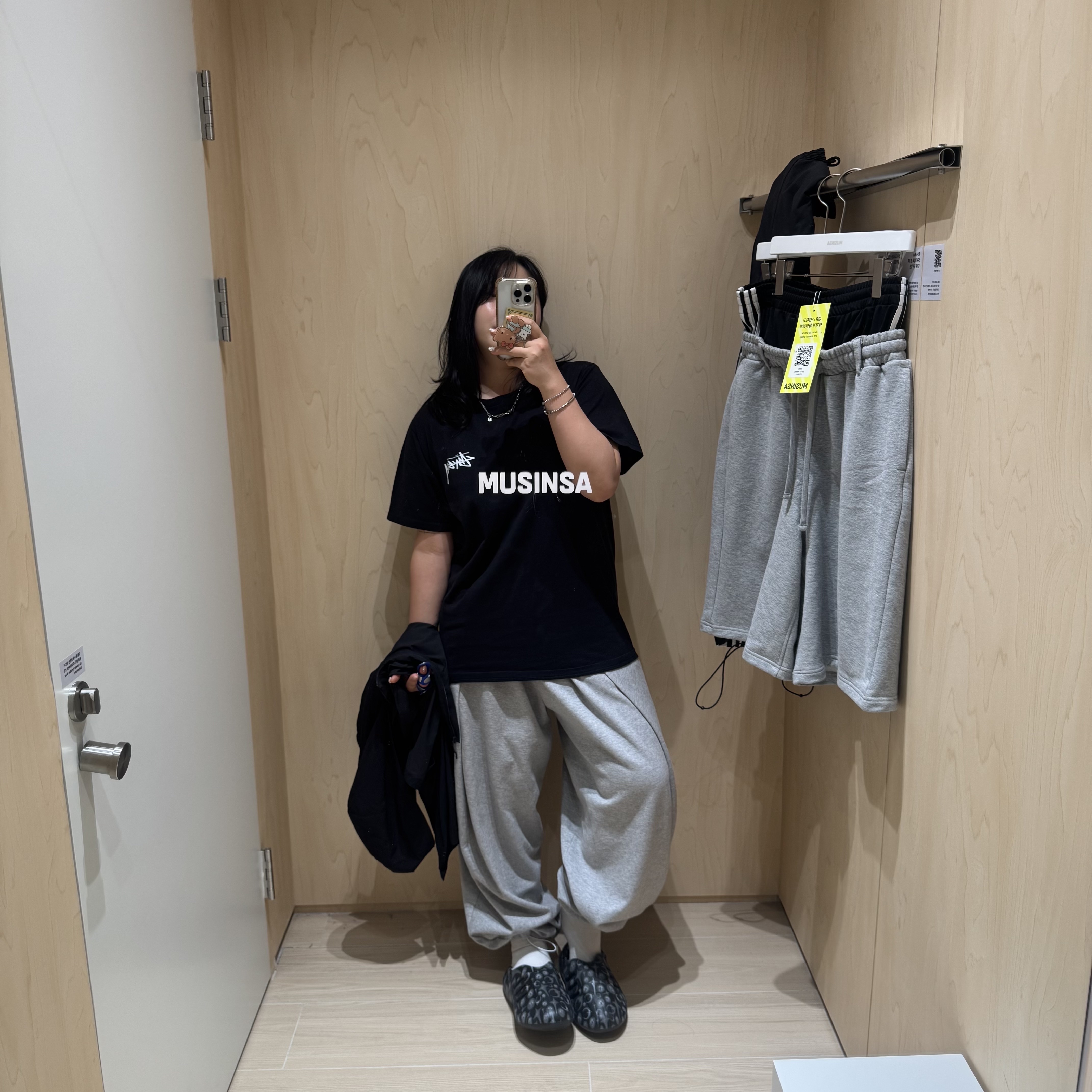 Adidas x Thug Club Adifom Iiinfinity Mule Core Black, (W) Adidas Adilenium Season 3 Zip Track Joggers Black - KR Sizing 착용 스타일 - 2