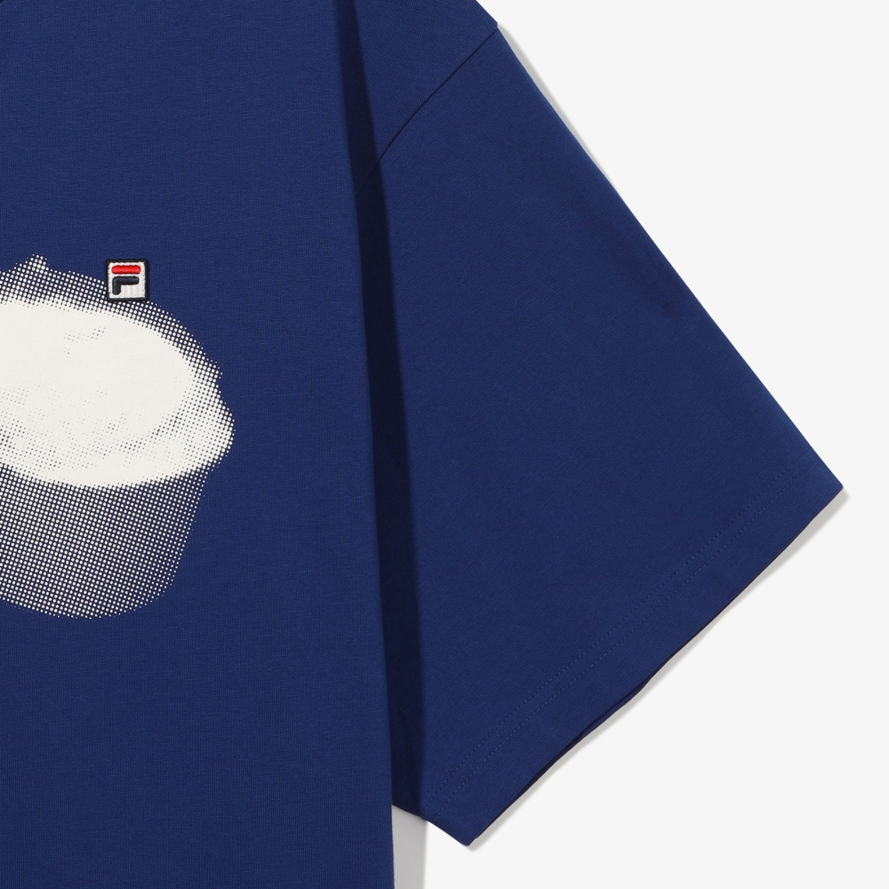 [6% 적립] 휠라 HERITAGE COLLECTION 젤라또 그래픽 박시 반팔티 블루([6% 적립] FILA HERITAGE COLLECTION Front Big Graphic T-Shirt Blue) - 5