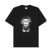 BAPE Giant 1st Camo Big Baby Milo T-Shirt Black Green